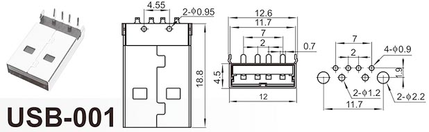 USB-001 यूएसबी सॉकेट निर्माता